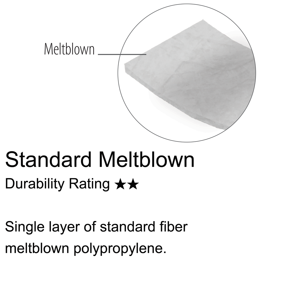 Chemtex - Oil Only Standard Meltblown Pads -Heavy Weight - 17" x 19" x 3/8" - 100/Pack - P12W