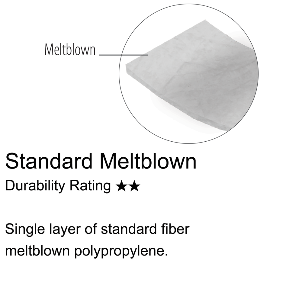 Chemtex - Oil Only Standard Meltblown Pads - Medium Weight - 17" x  19" x 1/4" - 100/Pack - P9W