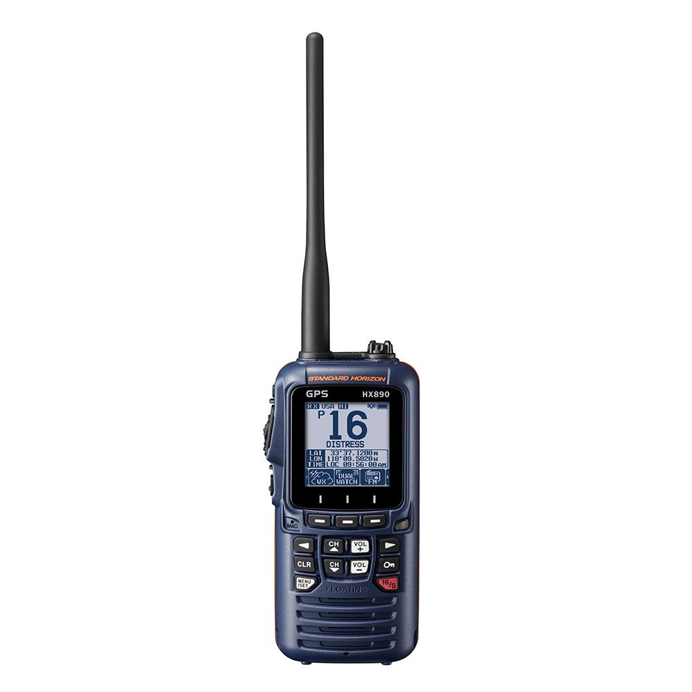 Standard Horizon HX890 Floating 6 Watt Class H DSC Handheld VHF/GPS - Navy Blue