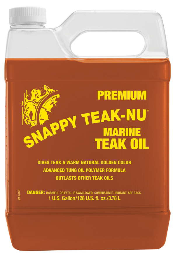 Snappy Teak - Premium Marine Teak Oil - 1 Gallon - STOG