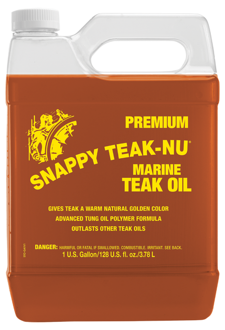 Snappy Teak - Premium Marine Teak Oil - 1 Gallon - STOG