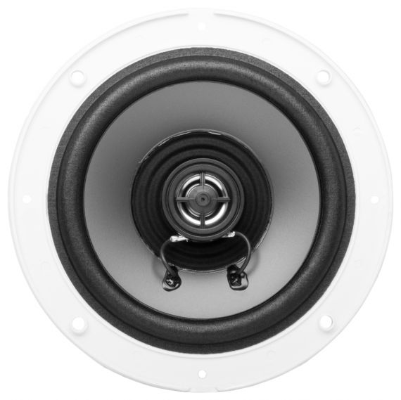 Boss Audio - MR60W 6.5" Round Marine Speakers - Pair - White - MR60W