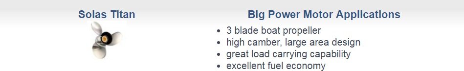 Titan Propeller: Yamaha - Stainless Steel , 15-1/2 x 15 , 150-300 HP, 15 Tooth Spline