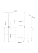 Scanstrut - T-Pole - Pole Mount for 4 GPS or VHF Antennas - TP-01