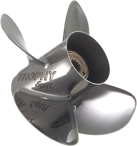 Mercury - Trophy Sport Stainless Steel Propeller - 4-Blade - 30 - 60 HP - 10.6 Dia. - 14 Pitch - 48-878616A46