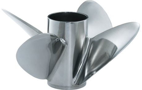 Yamaha - M/T Series Turbo TXP OT4 Propeller with Adjustable Ventilation Ports - 4 Blade - 14-3/8" x 23 - RH - MAR-14423-TR-EM