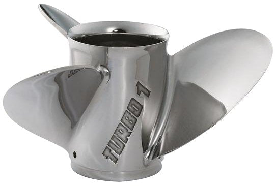 Yamaha K Series Turbo 1 for Suzuki Stainless Steel Propeller - 3 Blade - 14 Dia - 22 Pitch - RH Rotation - MAR-14022-SR-E0