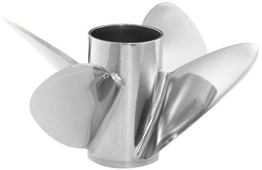 Yamaha - M/T Series Turbo TXP OT4 Propeller with Adjustable Ventilation Ports - 4 Blade - 14-3/8" x 25 Pitch - RH Rotation - MAR-14425-TR-EM