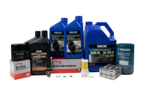 Yamaha F250 300 Hour Service Maintenance Kit - Yamalube 10W-30 - 2005