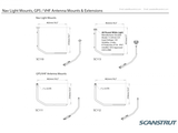 Scanstrut - PowerTower Port Mounted Bar f/GPS, VHF & Navtex - SC112
