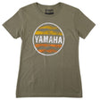 Yamaha Women's Adventure Sunset Tee - Olive/White - L