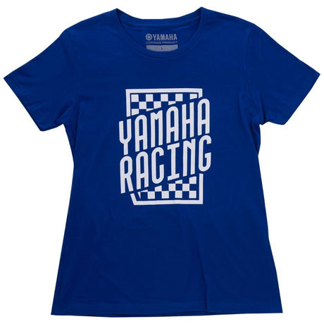 Yamaha Women's Racing Checkerboard Tee
