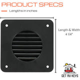 Valterra - Battery Box Vent Louver - Black - A103300BK