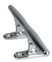 Whitecap - Stainless Steel Hollow Base Cleat - 6" - 6009C