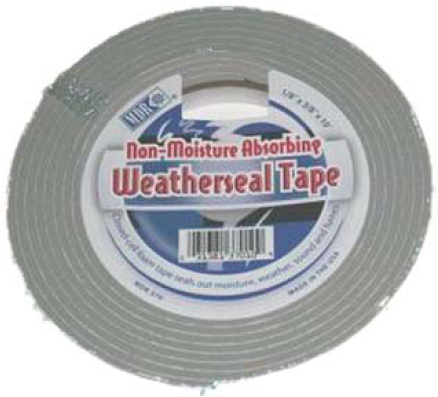 MDR - Weatherseal Tape - 1/8" x 3/8" x 10' - MDR370