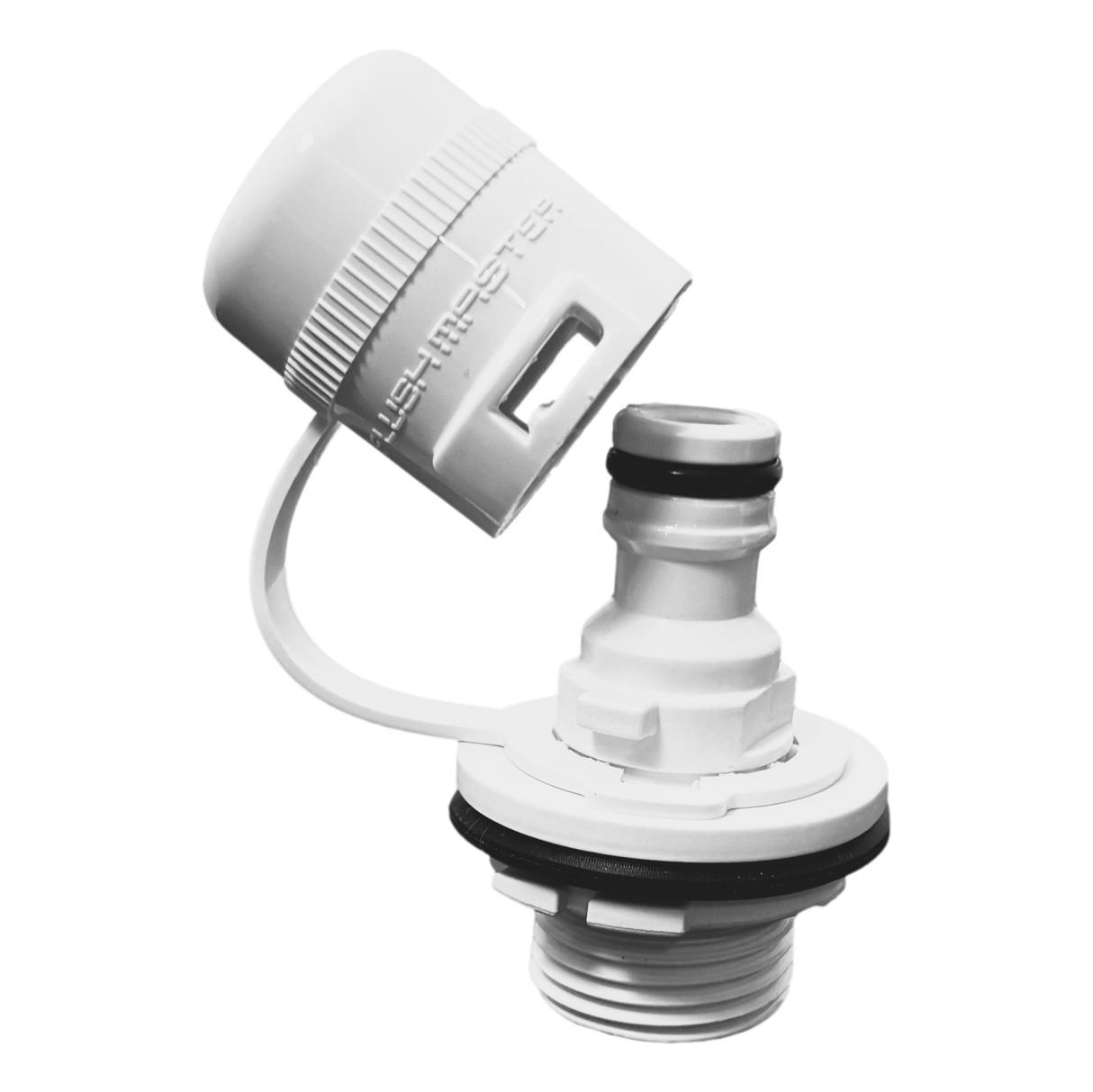 Flushmaster Outboard Engine Flush Port Quick Connect for Mercury - White - FMQCMW