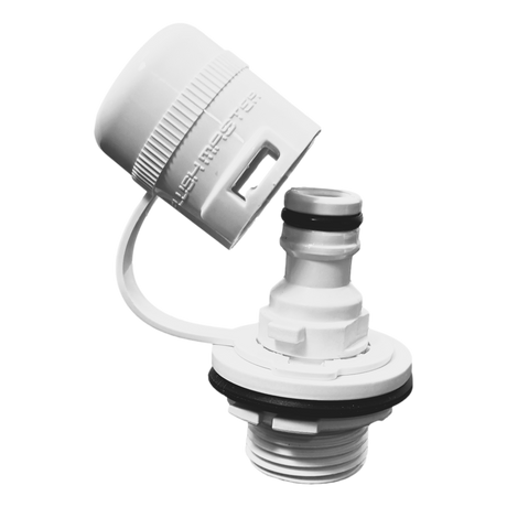 Flushmaster Outboard Engine Flush Port Quick Connect for Mercury - White - FMQCMW