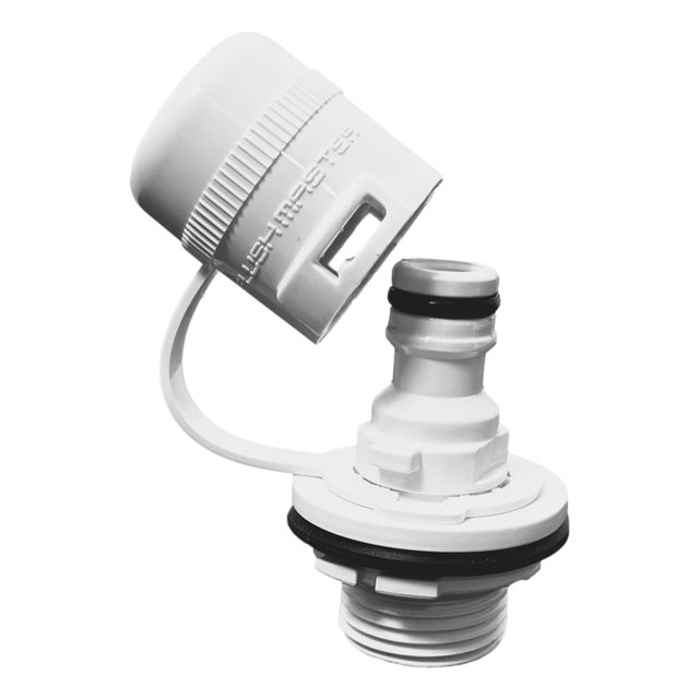 Flushmaster Outboard Engine Flush Port Quick Connect for Mercury - White - FMQCMW