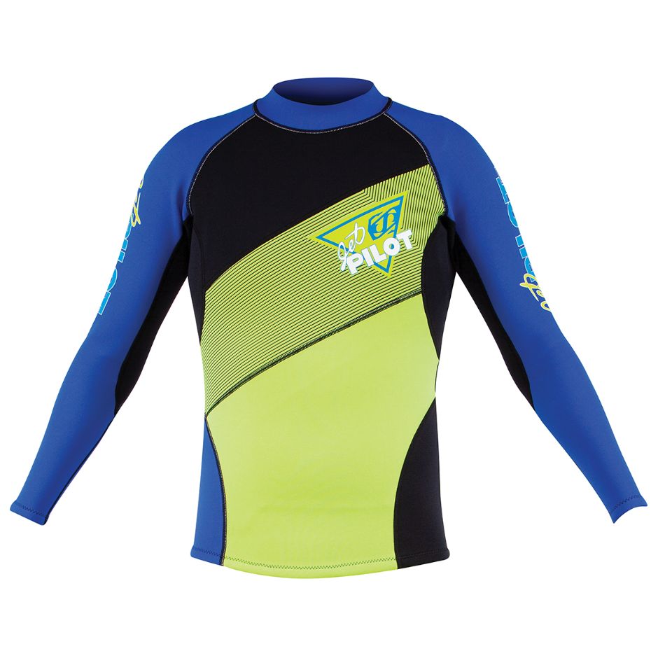 JetPilot Vintage Class Neoprene Wetsuit Jacket - Green/Blue/Black - 2X