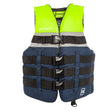 Yamaha Men's JetPilot S1 20215 Nylon 4-Buckle PFD -Lime/Navy-2X - 3X