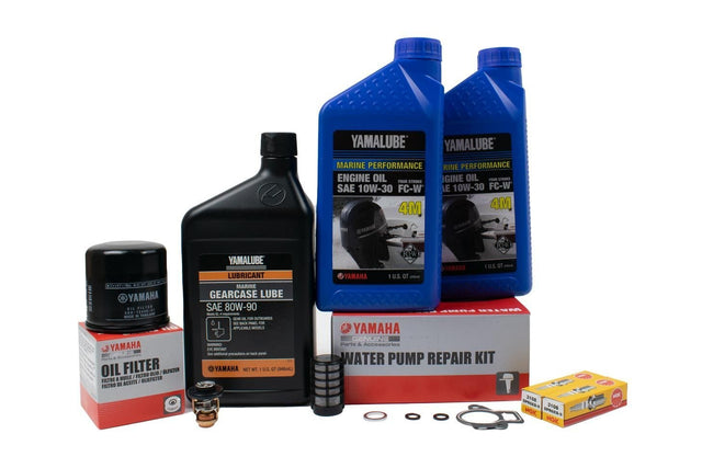 Yamaha F25A and F25B 300 Hour Service Maintenance Kit - Yamalube 10W-30 - 2009-2019