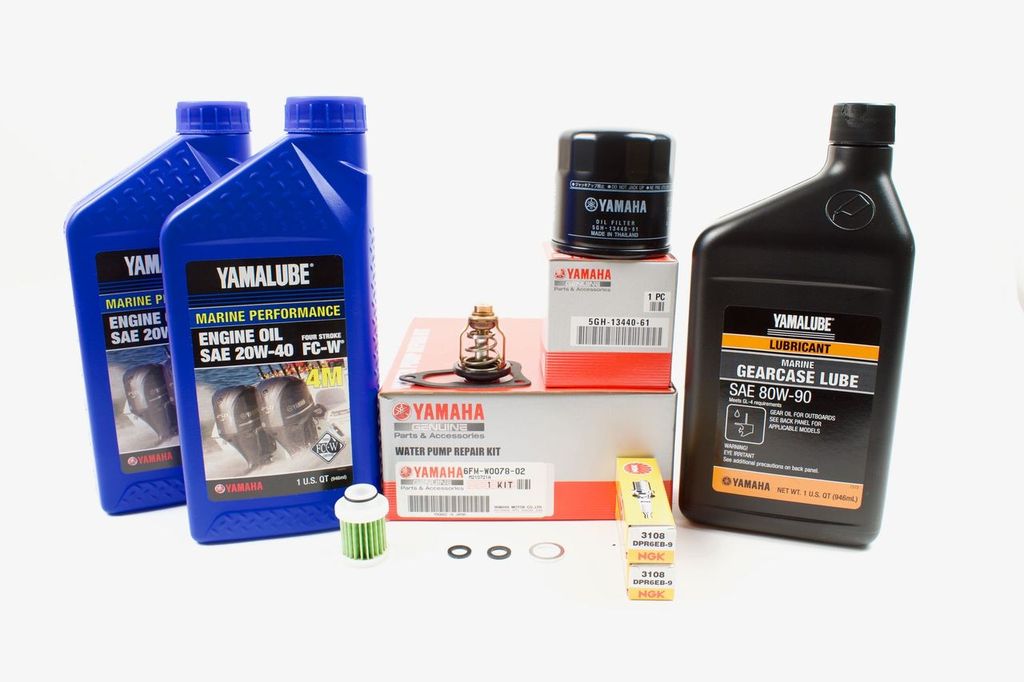 Yamaha F25C T25C 300 Hour Service Maintenance Kit - Yamalube 20W-40 - 2016-Current