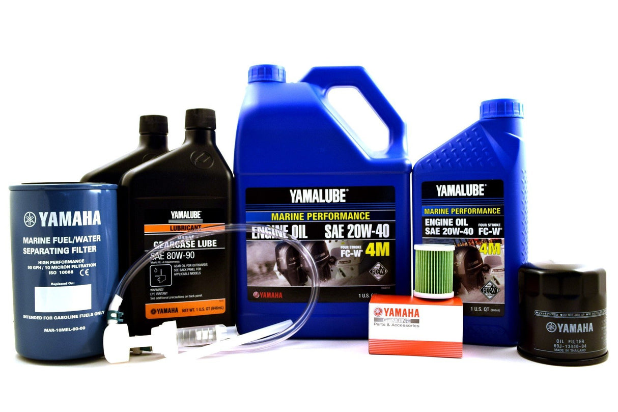 Yamaha F175 F200 2.8L 20 Hour Service Maintenance Kit - Yamalube 20W-40 - All Models