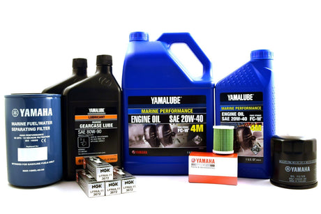 Yamaha F175 F200 2.8L 100 Hour Service Maintenance Kit - Yamalube 20W-40 - All Models