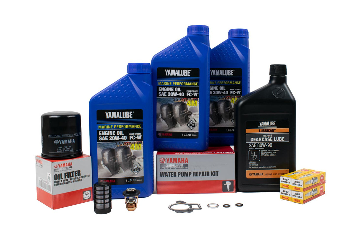 Yamaha F60 300 Hour Service Maintenance Kit - Yamalube 20W-40 - 2002-2004